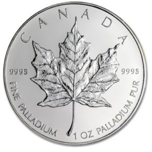 1 oz Canadian Palladium Maple Leaf Coin