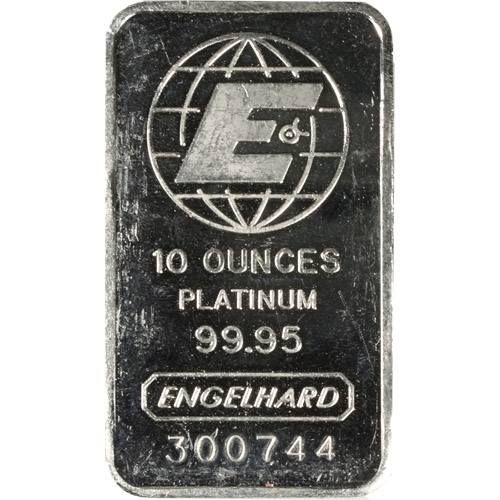 10 oz Engelhard Platinum Bar