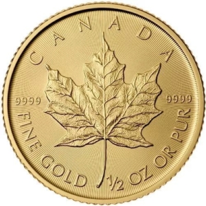 1/2 oz Gold Canadian Maple Leaf Coin